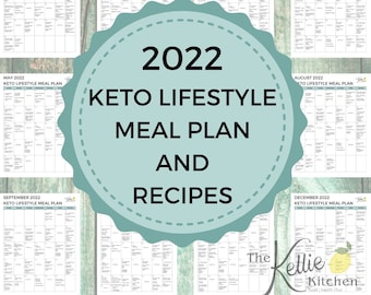 Plan de repas Keto 2022 | Plan de repas et recettes à faible teneur en glucides | Planificateur complet de Keto