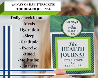 Health Journal | Habit Tracker | 30 Day Weight Loss Journal | Diet Tracker | Wellness Journal | Keto Guide | James Clear