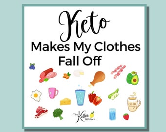 Keto Motivation Fridge Magnet | Keto Funny | Keto Makes My Clothes Fall Off | Keto Diet for Beginners