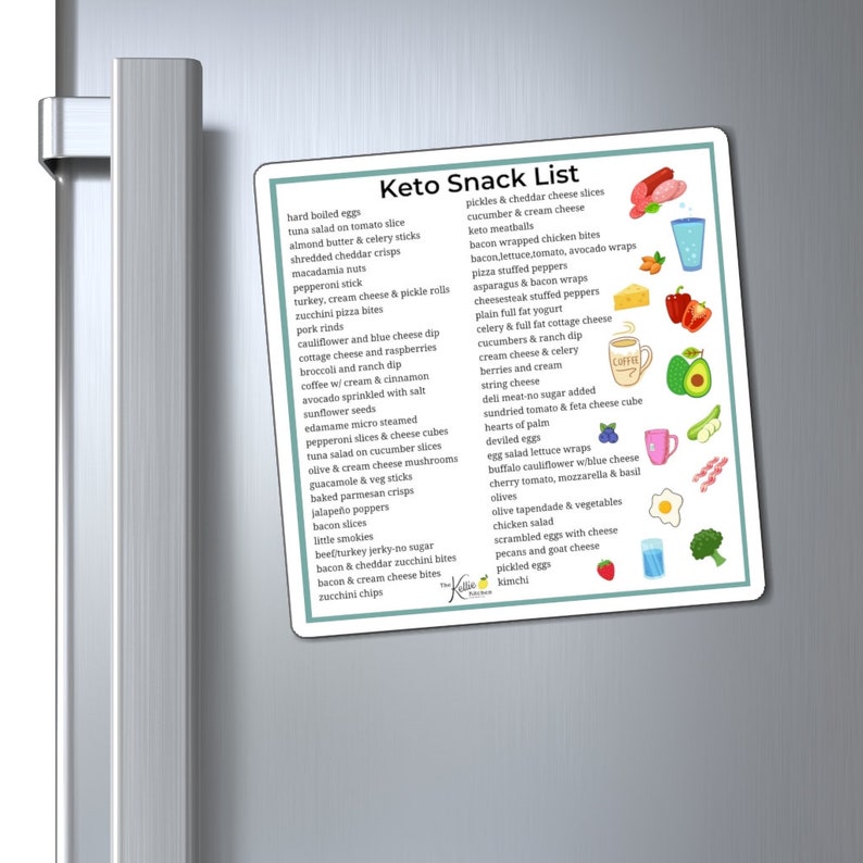 Keto Snacks Magnet Weight Loss Keto Weight Loss Healthy Diet Magnet Keto gift Keto Food List Diabetes Education image 4