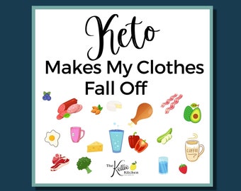 Keto Makes My Clothes Fall Off Fridge Magnet, Keto Cheat Sheet, Weight Loss, Inspiration, Keto Fun, Keto Gift, Keto Diet for Beginners