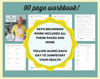 Keto Beginners WORKBOOK | Keto Diet Starter Guide | Keto Weight Loss Tracker | Keto Planner | Keto Guide