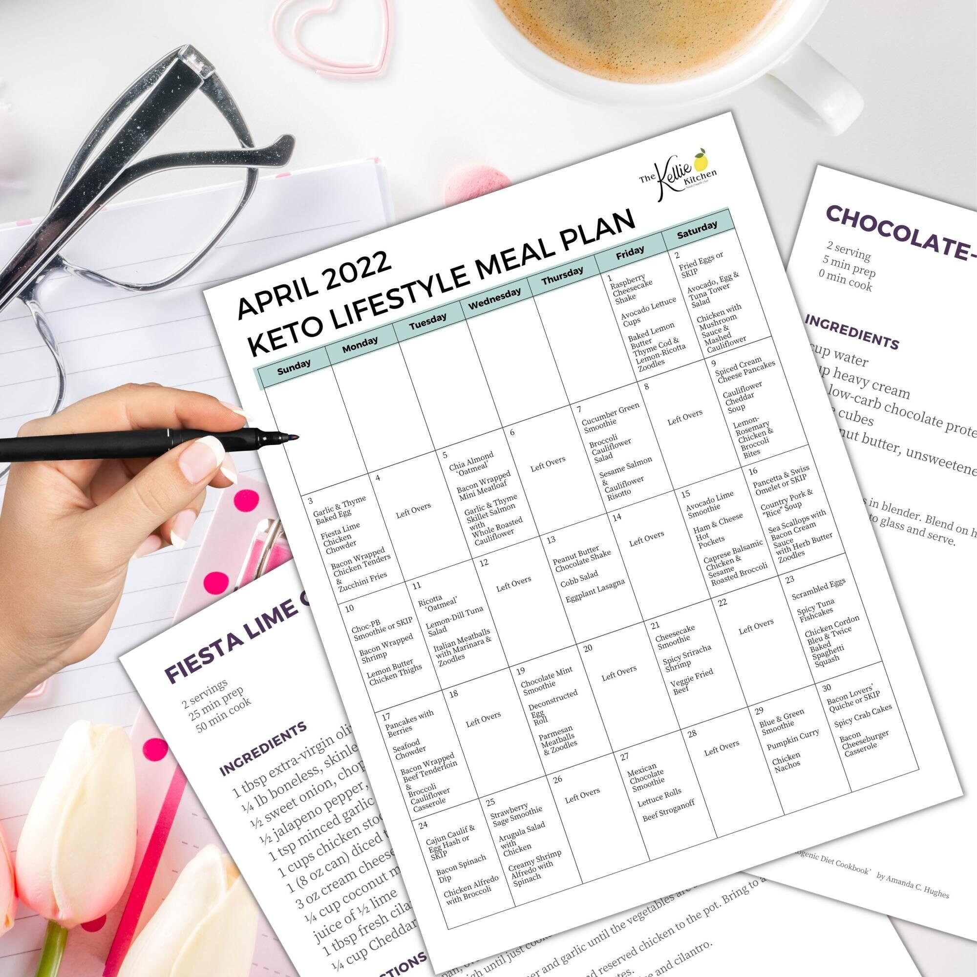 FULL YEAR Keto Meal Plan 2022 Low Carb Meal Plan and Recipes Complete