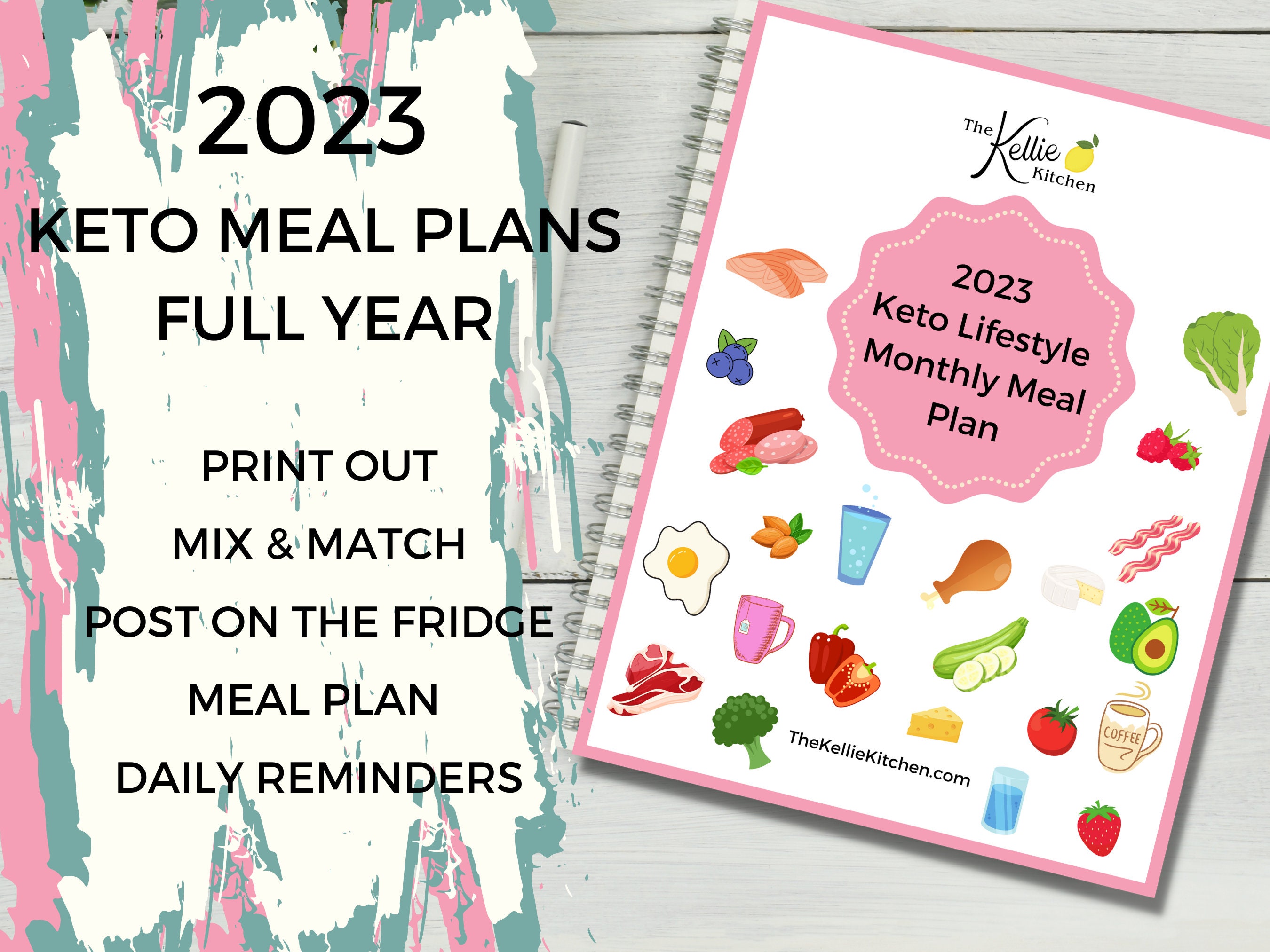 KETO MEAL PLAN 2023 Full Year Keto Meal Plan With Recipes - Etsy