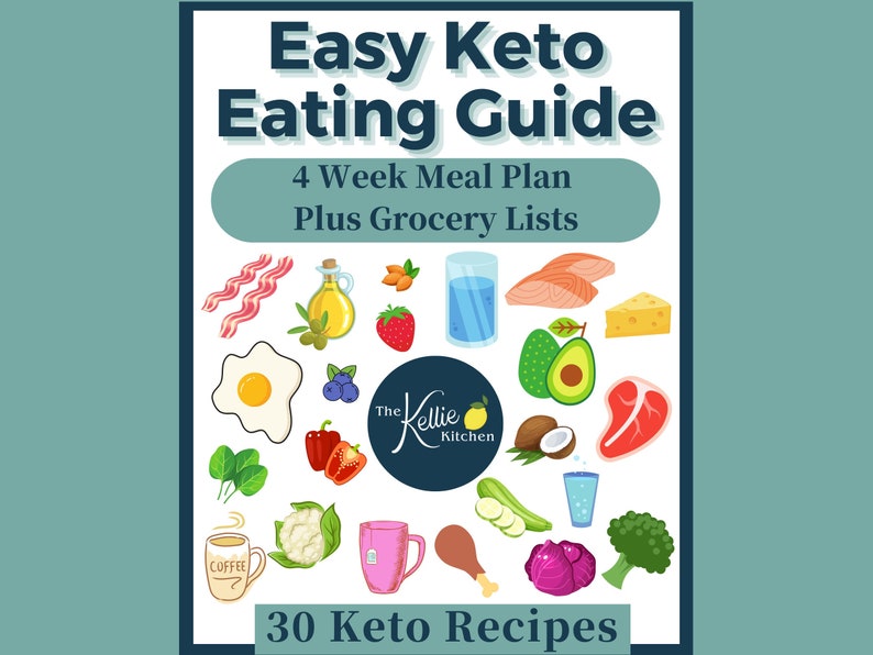 Plan de repas Keto Plan de repas de perte de poids Régime alimentaire Liste d'épicerie image 1