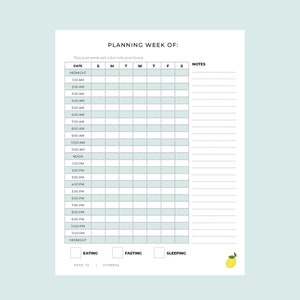 Intermittent Fasting Journal Fasting Workbook Fasting Planner Health Weight Loss image 4