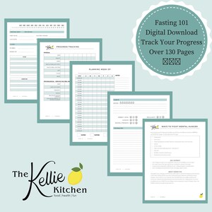 Intermittent Fasting Journal Fasting Workbook Fasting Planner Health Weight Loss image 3