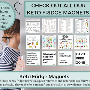 Keto Snacks Magnet Weight Loss Keto Weight Loss Healthy Diet Magnet Keto gift Keto Food List Diabetes Education image 9