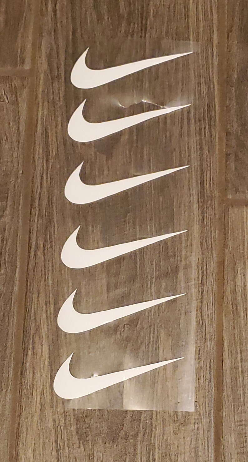 Nike Iron on Logo. Nike Iron On Decals 2 Wide For Face Etsy