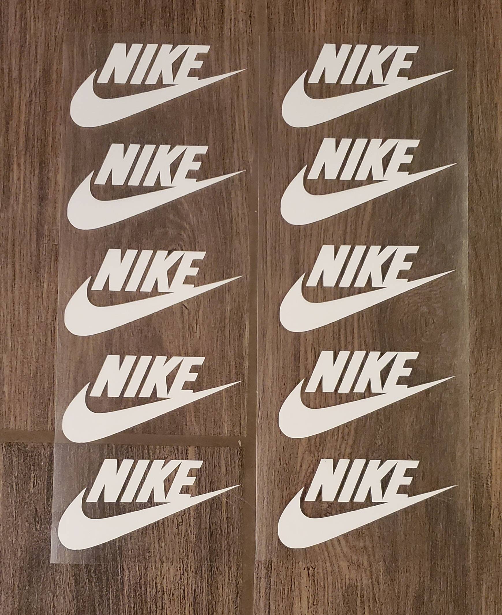 10 Or 20 Nike Swoosh Iron On Decals 2 inches. Great For Face Etsy