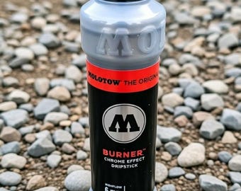 Molotow Burner Chrome Effect Dripstick – 30ml Silver Graffiti Marker (6mm Nib)