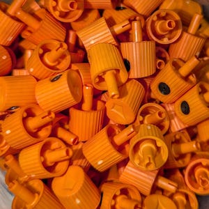 ORANGE Inferno NY Fat Caps For Spraypaint 10Pc