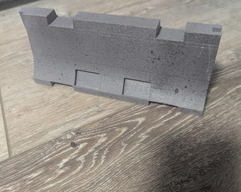 Mini Concrete Jersey Barrier Model – Graffiti Canvas, Desk Decor
