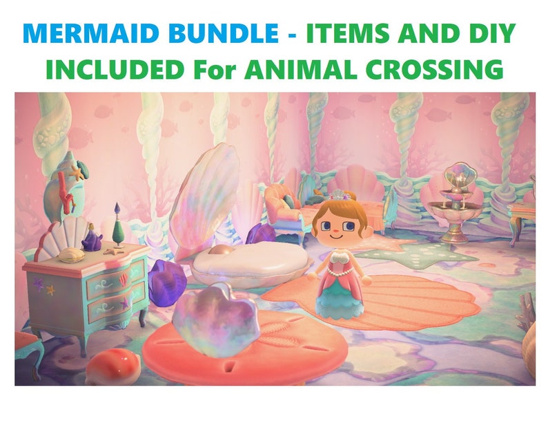 Mermaid Items en DOEbundel voor ACNH Etsy