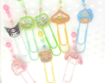Cute customized characters giant paper clips shaker
