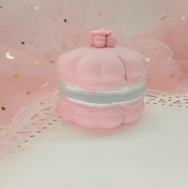 Miroir compact en macaron en fleurs de cerisier Kawaii sakura