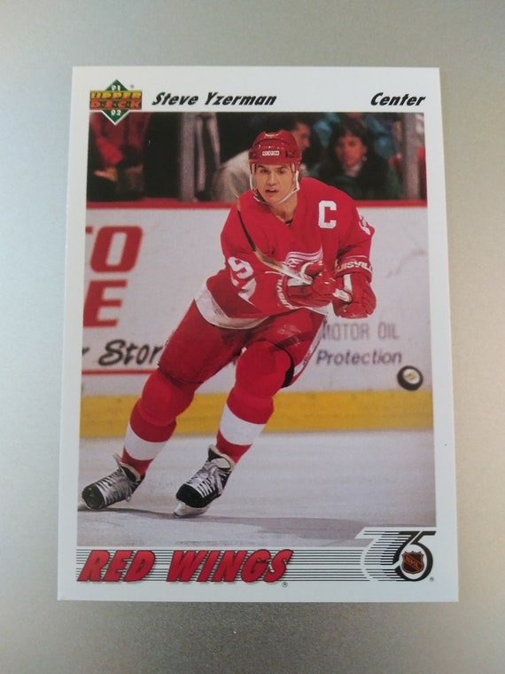 1991-1992 Upper Deck Steve Yzerman Error Card - Etsy