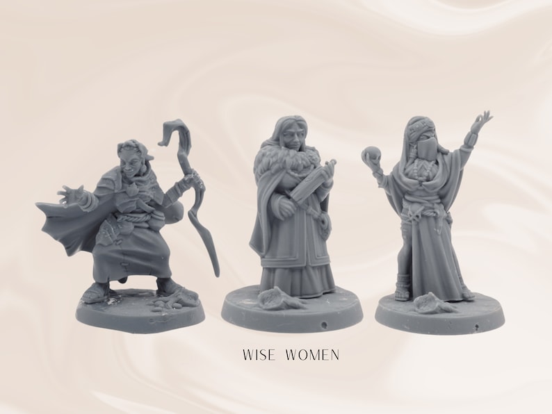 Dnd NPC Miniatures 24pc Variety Set Dungeons and Dragons Mini Pack 28mm ...