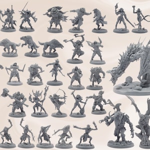 D&D Curse of Strahd Campbell Miniaturen 36 Stück Starter Pack #2 | Dungeons and Dragons Minis Set | 28mm | Dungeon Master DM | D&D | Vampir |