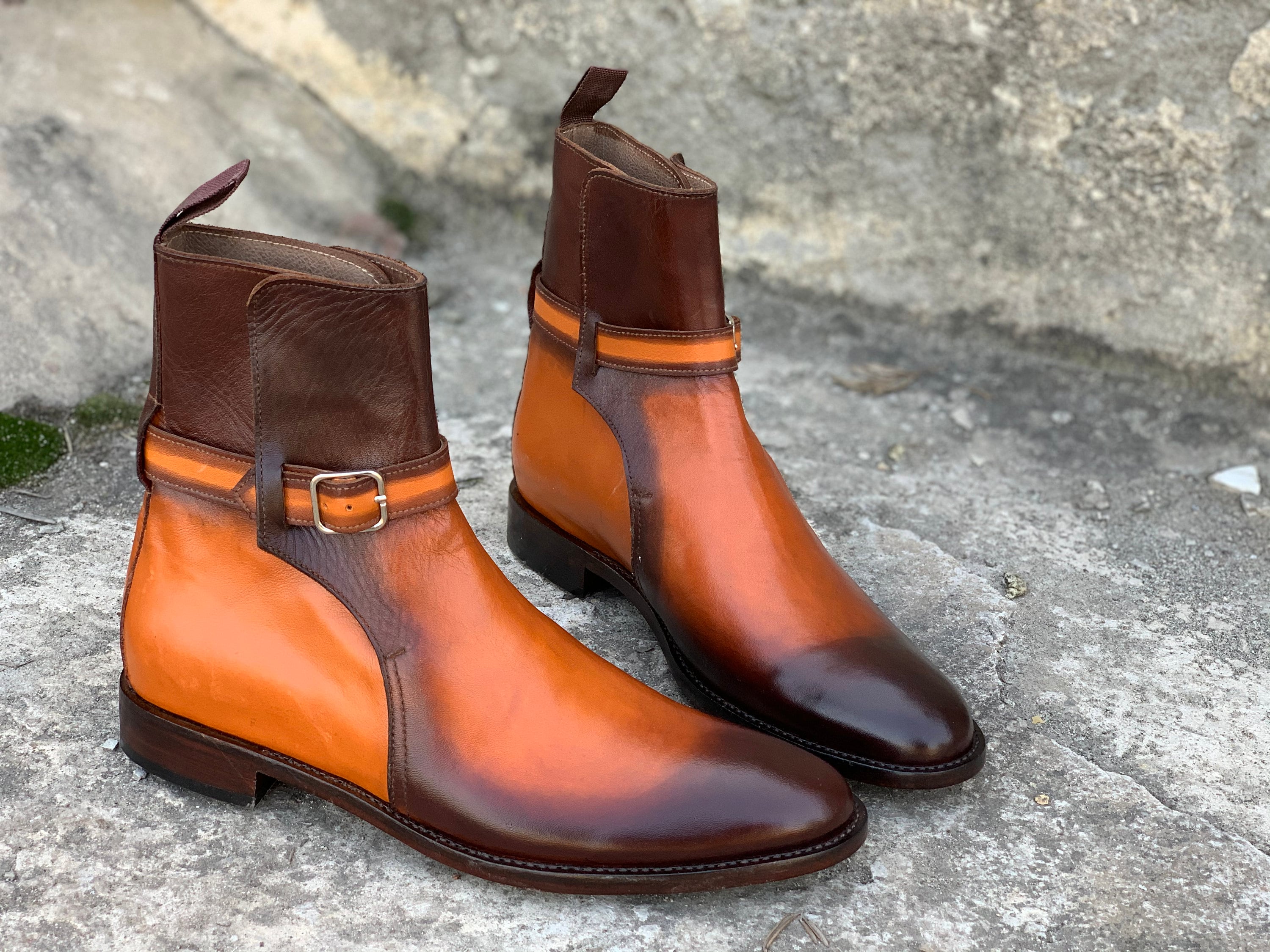 Handmade Men's Buckle Boots Dress Designer Boots Men Etsy