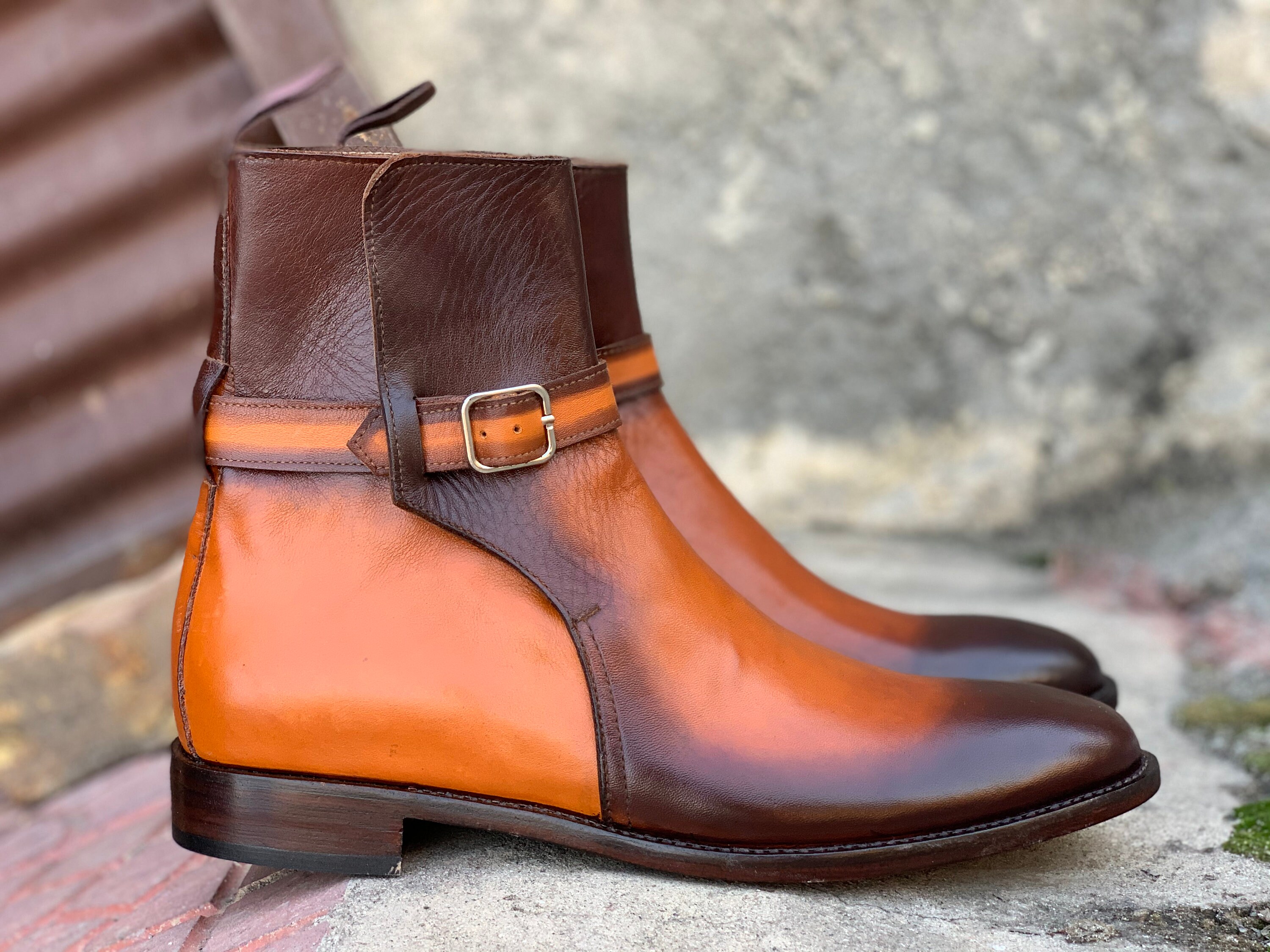 Handmade Men's Buckle Boots Dress Designer Boots Men Etsy