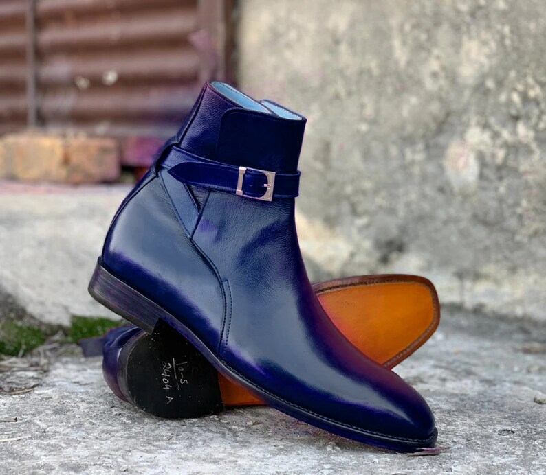 Jodhpurs Men's Buckle Boots Dress Designer Boots Men Etsy