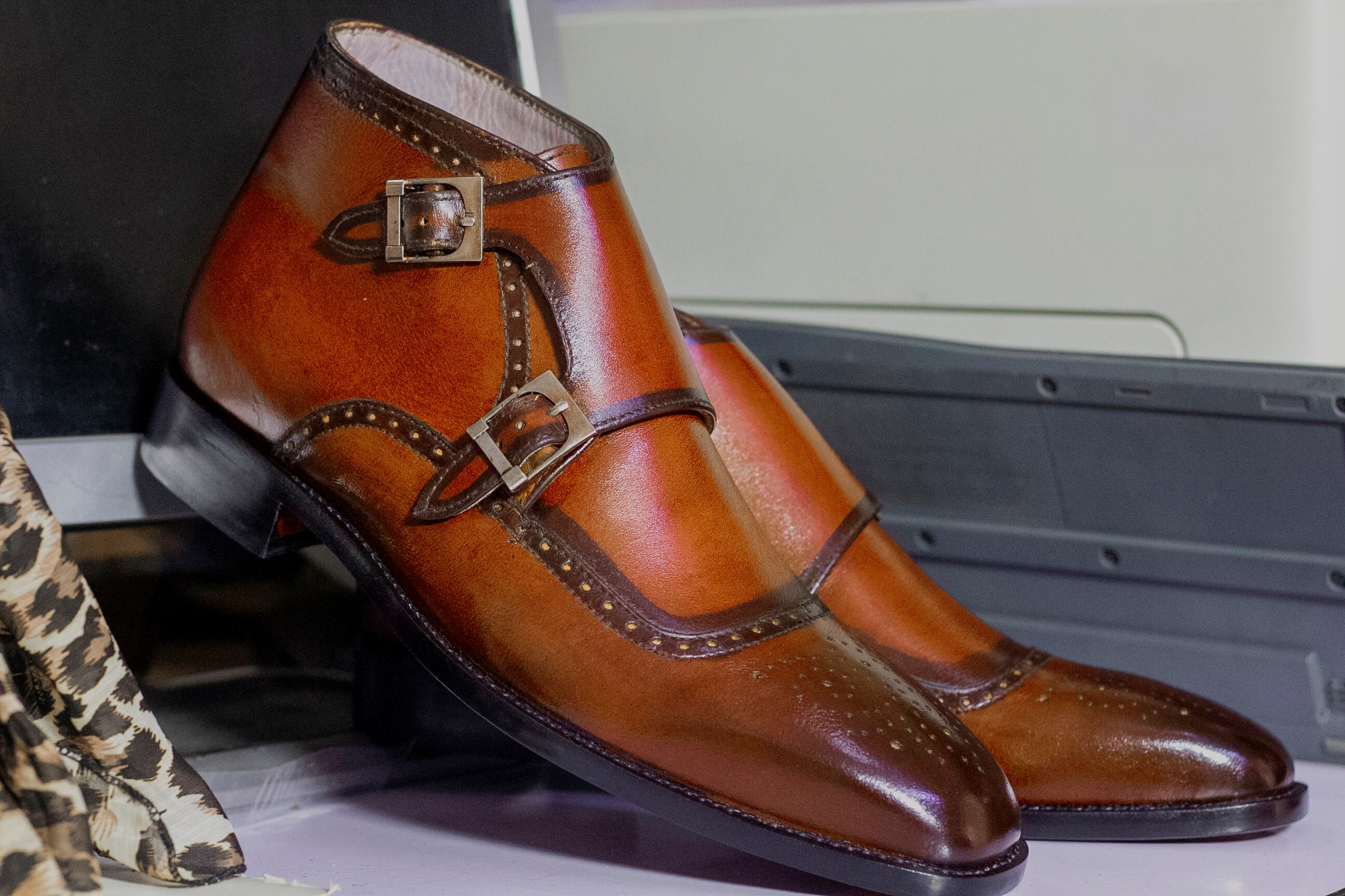 Double Buckle Boots - Etsy