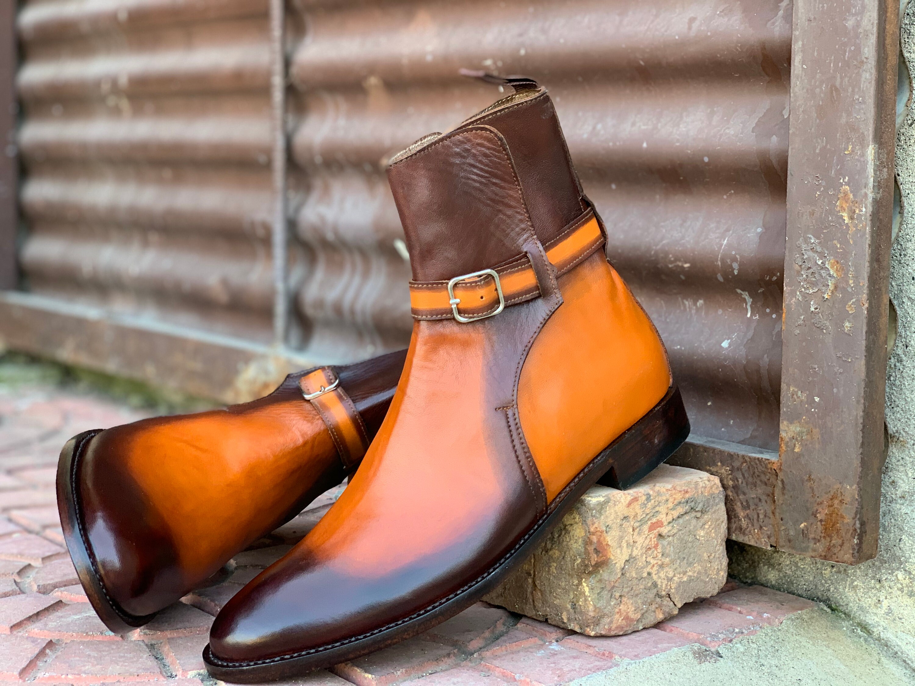 Handmade Men's Buckle Boots Dress Designer Boots Men Etsy