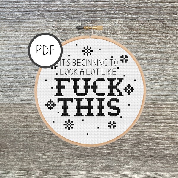 Rude Cross Stitch Etsy