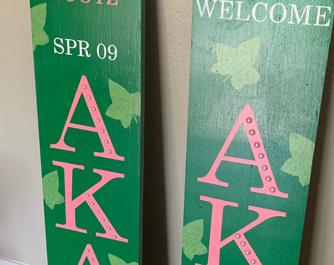 48" AKA/Delta/ZPB/APA/Kappa Greek D9 Inspired Sorority Fraternity Wood Sign