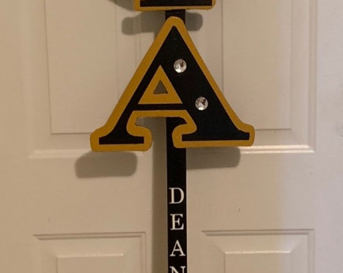 6ft Alpha Phi Alpha Inspired Greek Lettered Staff