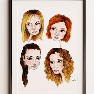 NYC girls A5 print