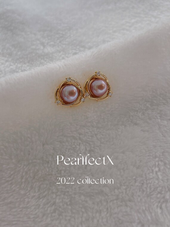 ピアス STONEHENgE 14K freshwater pearl earrings StoneHenge 14K Pearl Earrings P1312 Silver 925 Cubic Crystal