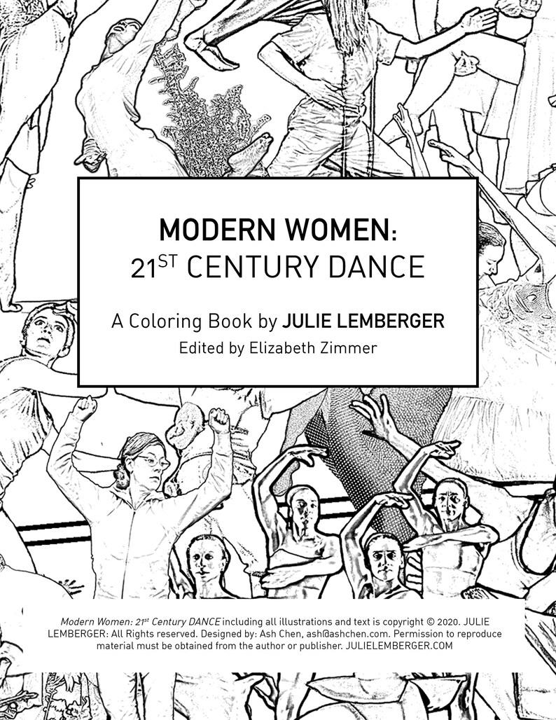 Modern Women: 21st Century DANCE Coloring Book image 2