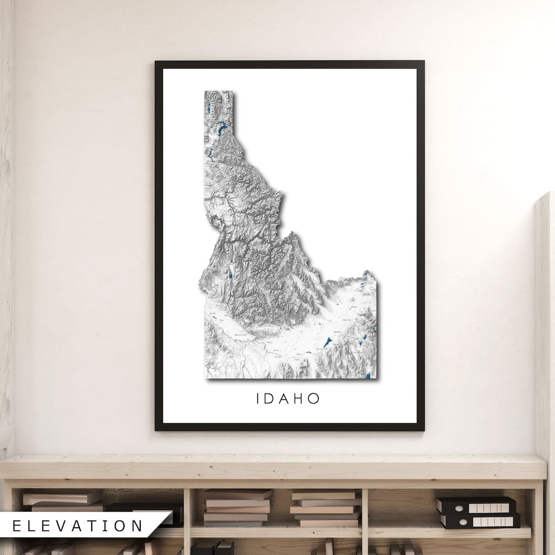 Idaho Map Art / Idaho Gift / State Map Poster / Boise Idaho / Home and ...