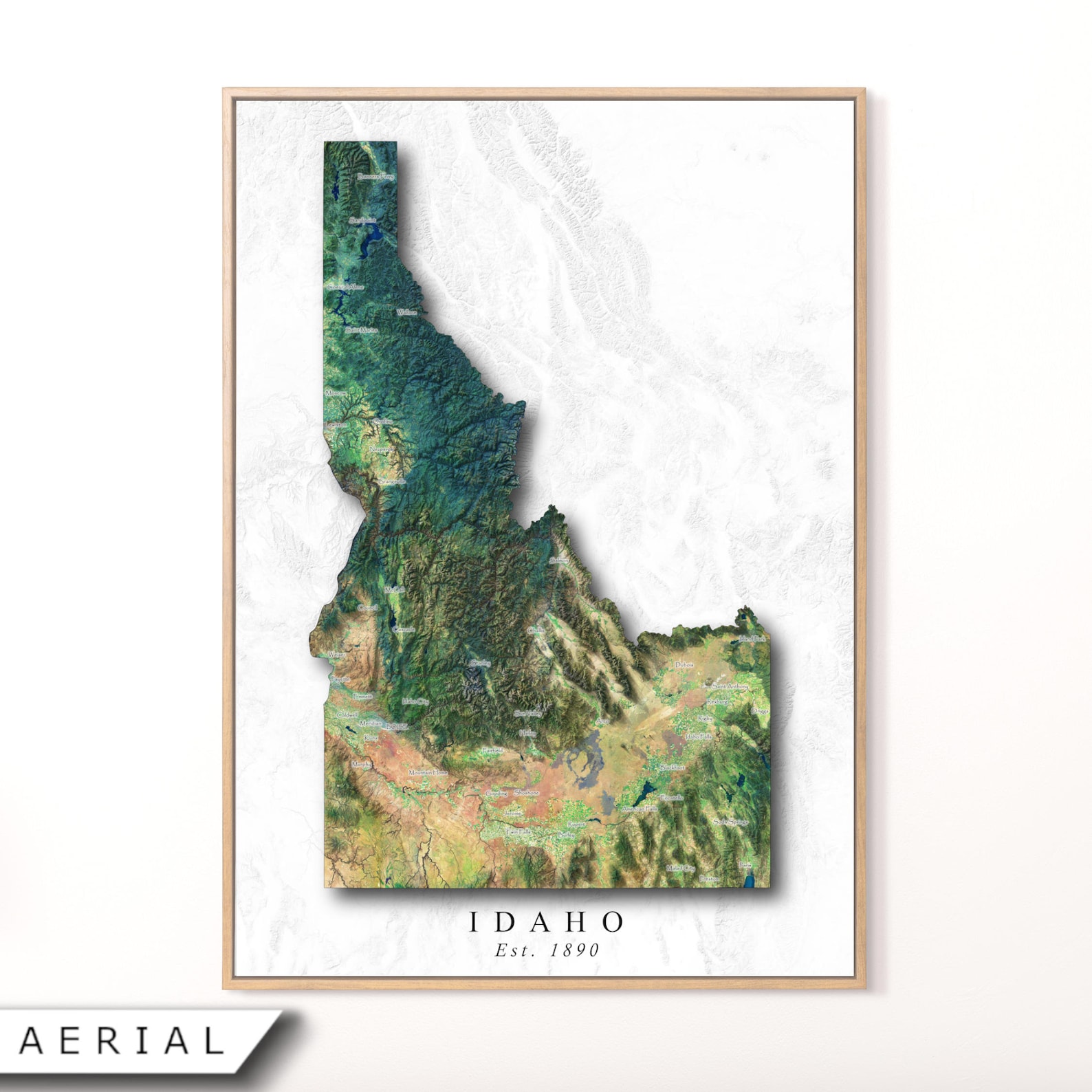 Idaho Map Art / Idaho Gift / State Map Poster / Boise / Home | Etsy