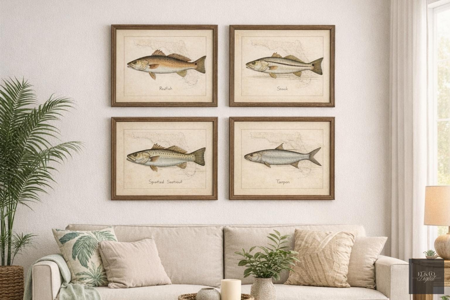 Redfish Wall Art - Etsy