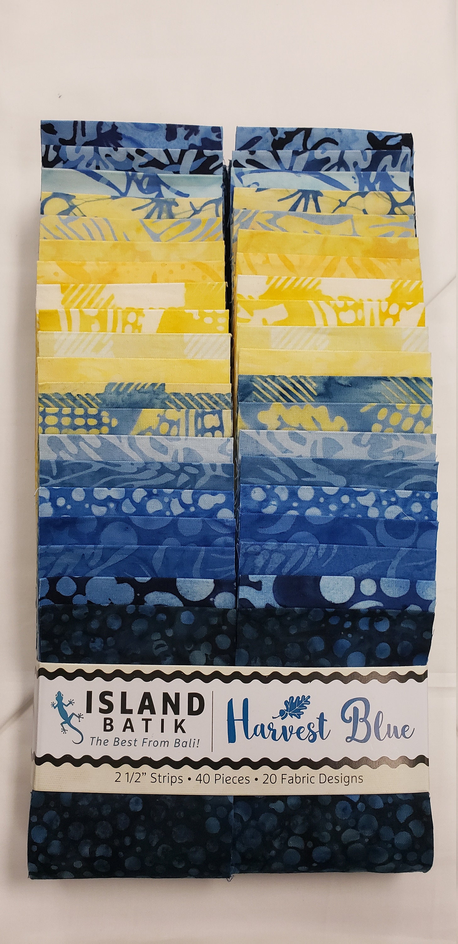 Harvest Blue jelly roll by Island Batik Etsy