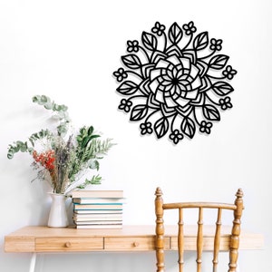 Mandala Metal Wall Art, Retro Metal Wall Art, Headboard Metal Wall Decor, Porch Metal Wall Art, Yoga Room Metal Wall Art, Gift For Her,