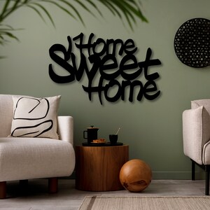 Sweet Home Metal Wall Art, House Entry Metal Wall Decor, Christmas Gift ...