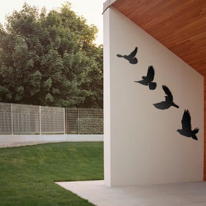 Birds Metal Wall Art, Fly Birds Metal Decor, Porch Metal Wall Art, Unique Birthday Gift, House Garden Metal Decor, Gift of Her, Best Gift