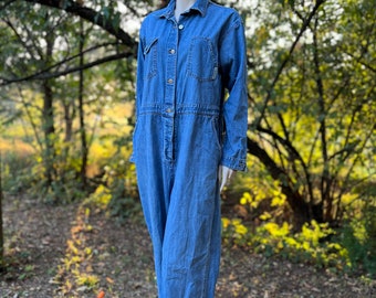 denim coveralls, “the Limited” 90s, size Lg
