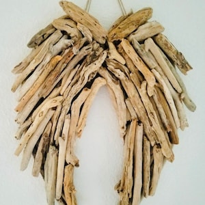 Driftwood angel wings