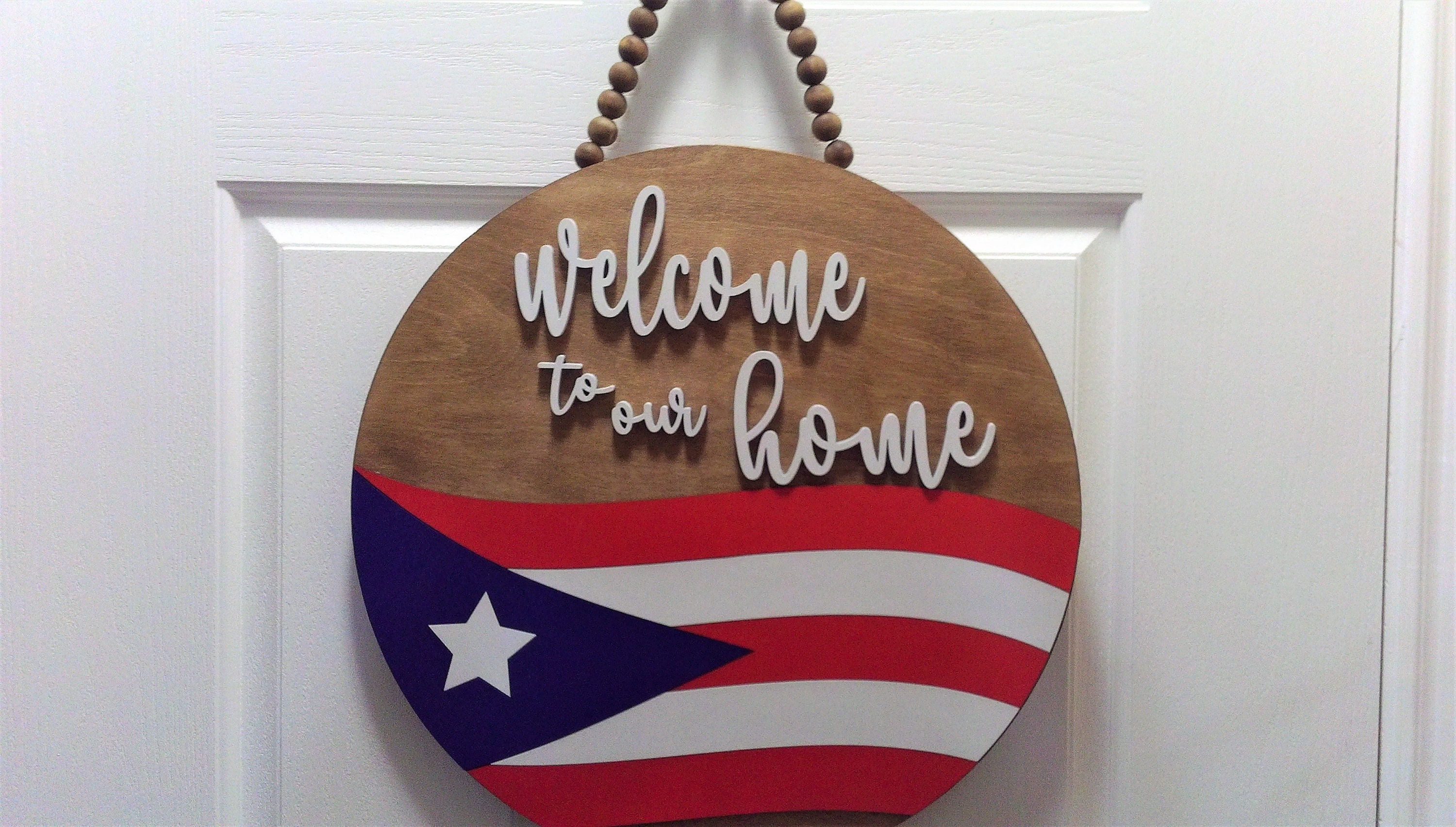 to our Home Sign Puerto Rico Sign Bandera Puerto Etsy