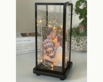 Personalisierte Photo Box Lampe: Acryl-Display mit Fairy LED-Licht