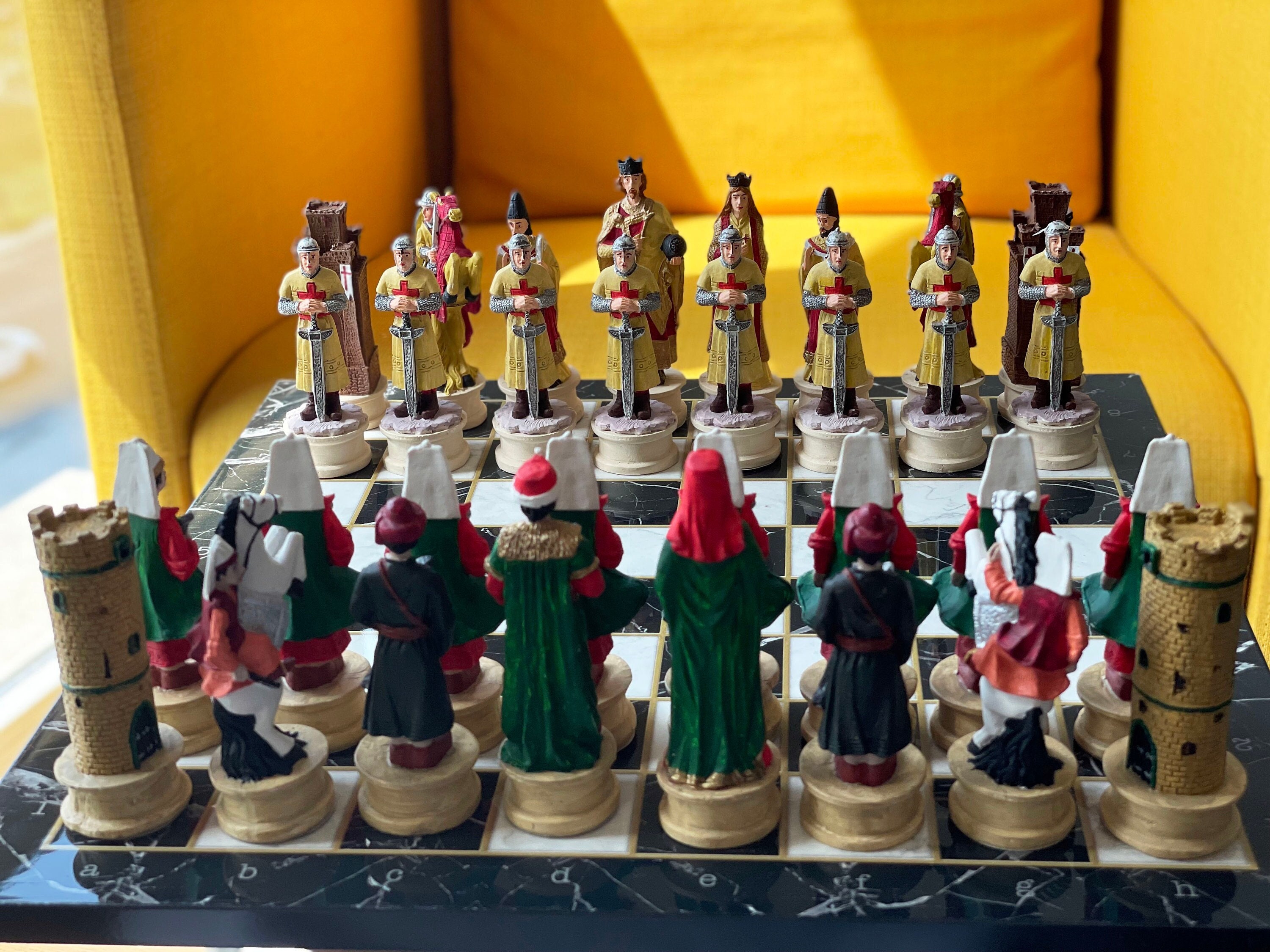 Personalized Chess Set Luxury Chess Game Chrome Plated Boxed Custom Board  Game Personalized Wooden Chess Board and Figures