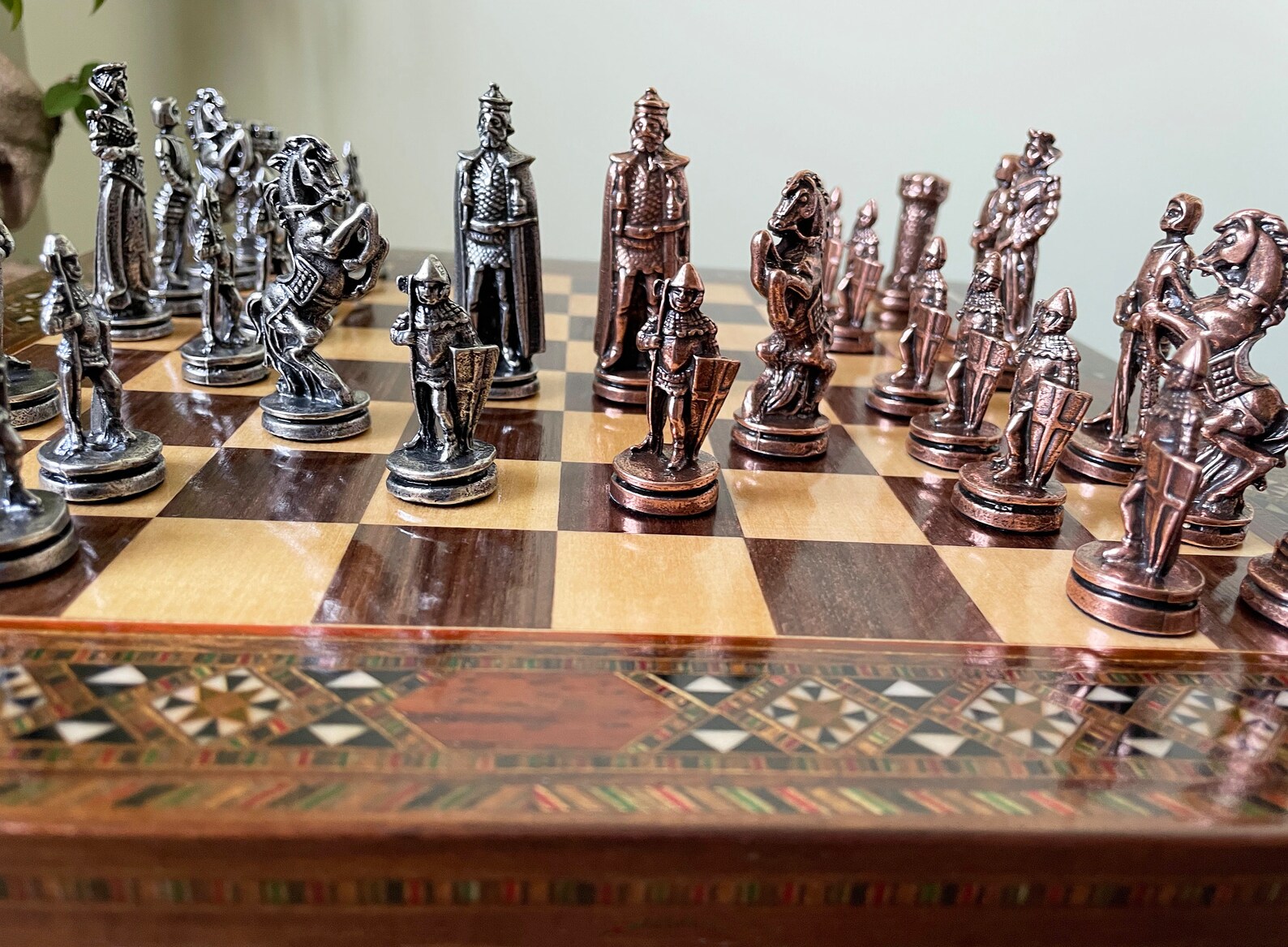 Chess And Games Shop Muba Beautiful Handcrafted Wooden Chess Set With Board And Chess Pieces - Gift Idea Products (16inch (40 Cm)), 1-2 Players