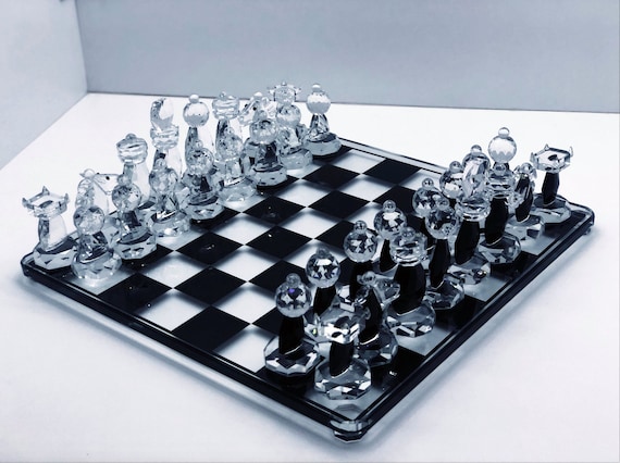  Chess Board Chess Set Board Games Glass Chess Set