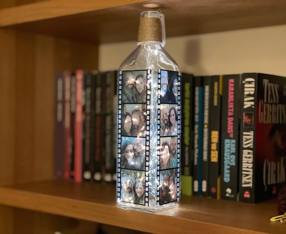 Personalized Photo Bottle Lamp: Custom Film Strip LED Table Lamp