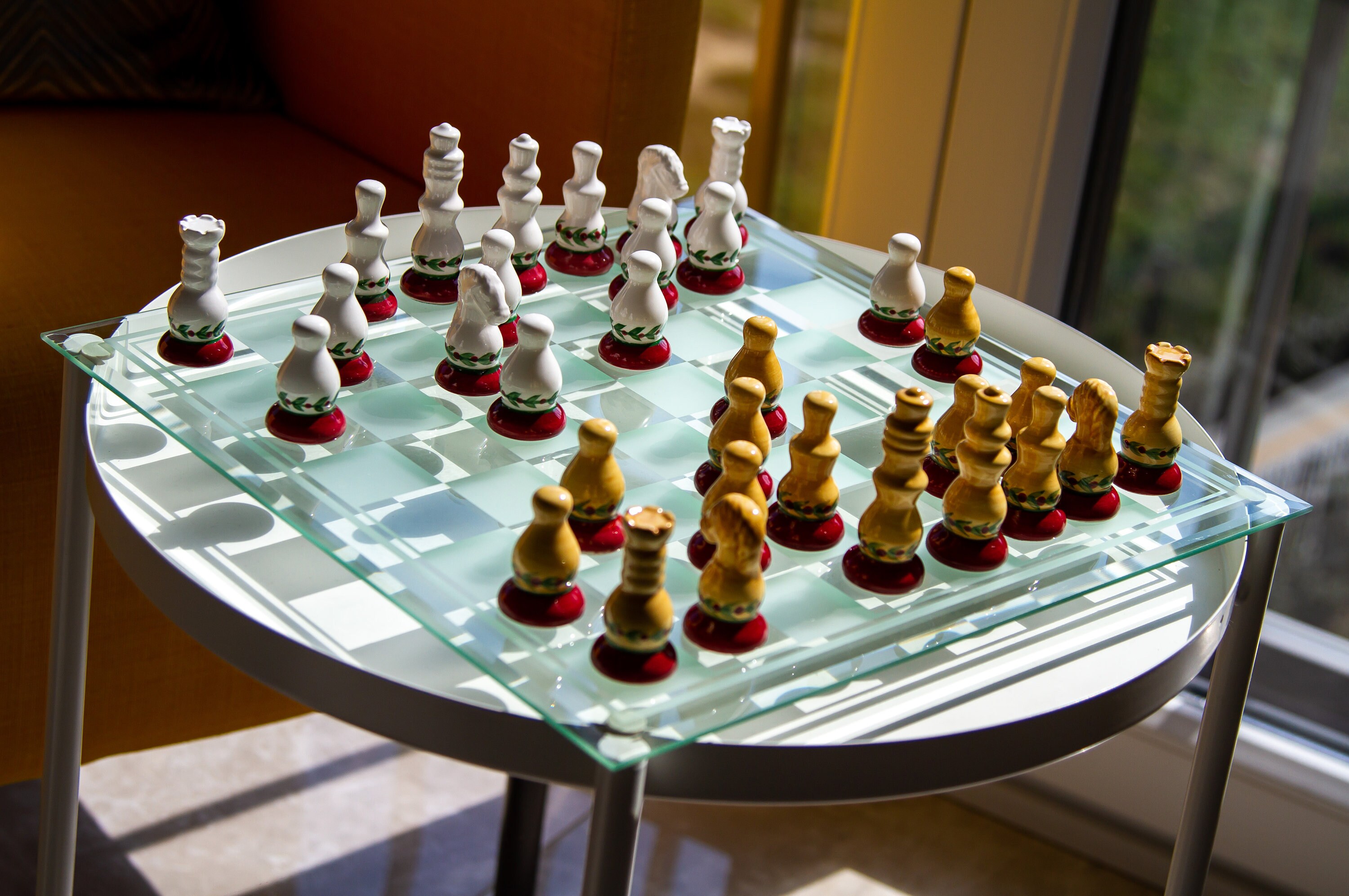 handmade ceramic chess set